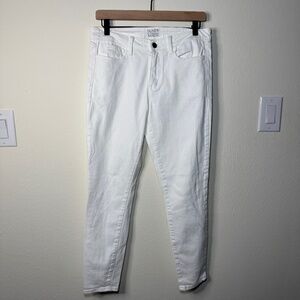 Oliver Logan High Rise Skinny Jeans Women's 29 White Denim Modern Classic